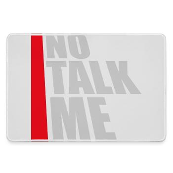 Pas de discours introverti antisocial drôle - Grand tapis de souris gamer - bruyère - Devant