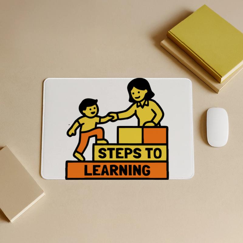 Steps to Learning Schule Logo Mousepad groß für Gamer