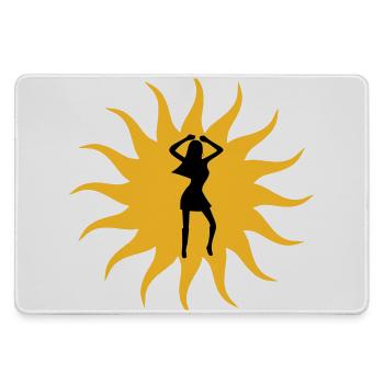Danse du soleil fille - Grand tapis de souris gamer - bruyère - Devant