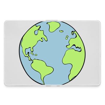 Erde - Mousepad groß für Gamer - Grau - Vorne