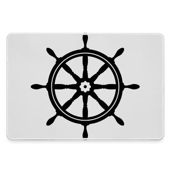boat - Large Gaming Mouse Mat - grey - Front