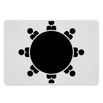 round table - Large Gaming Mouse Mat - grey - Front