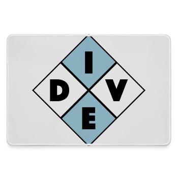 Dive - Mousepad groß für Gamer - Grau - Vorne