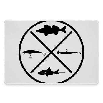 Zander - Mousepad groß für Gamer - Grau - Vorne