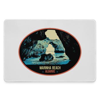 Sea cave in the Algarve explore the hidden beauty - Large Gaming Mouse Mat - grey - Front