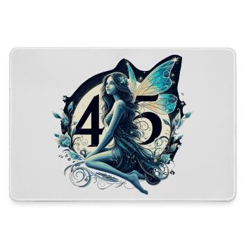 45 Jahre Fee Elfe Geburtstag Jubiläum Geschenk - Mousepad groß für Gamer - Grau - Vorne