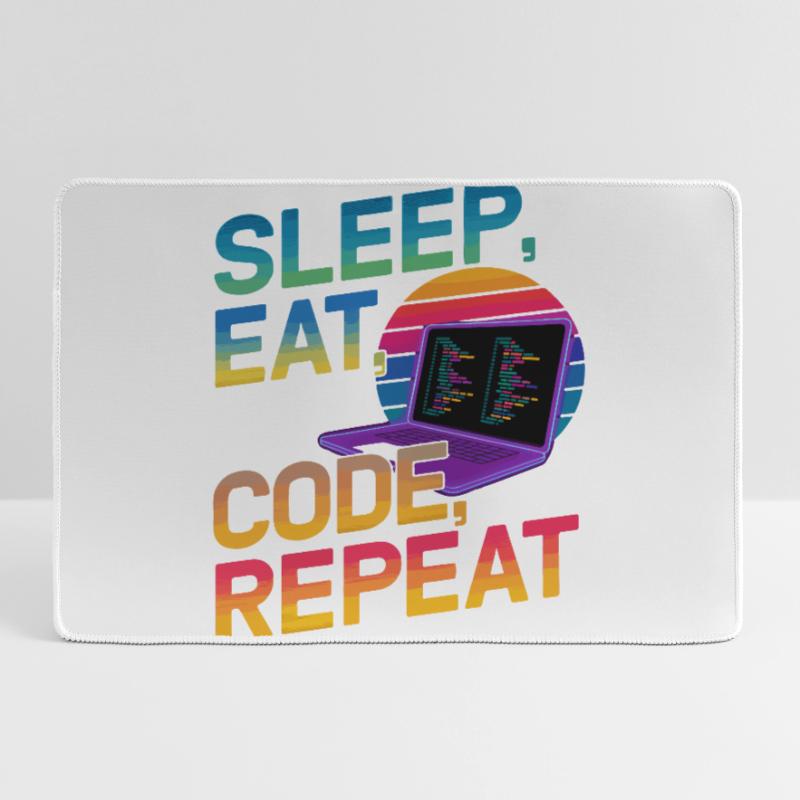 Sleep Eat Code Repeat Geschenk für Coder Mousepad groß für Gamer