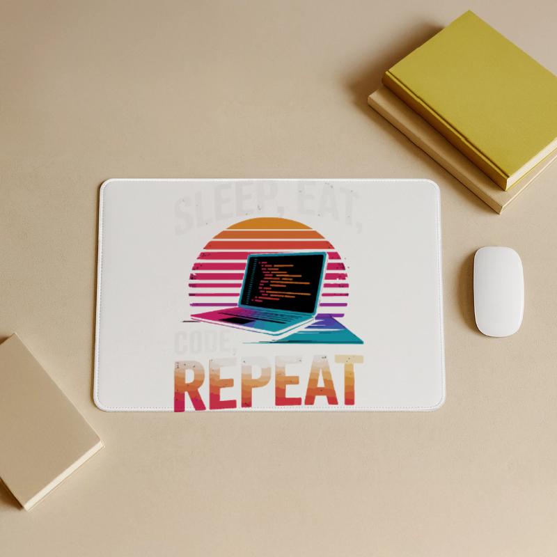 Sleep Eat Code Repeat Gift Programmer Developer Large Gaming Mouse Mat