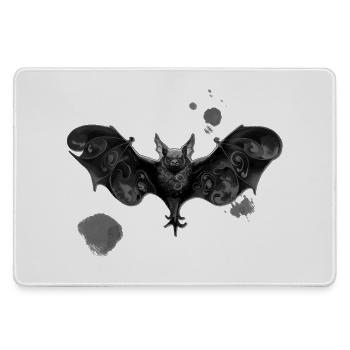 abstrakte Fledermaus, Farbflecken, verschenken - Mousepad groß für Gamer - Grau - Vorne
