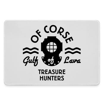 GOLF VON LAVA TREASURE HUNTER schwarz - Mousepad groß für Gamer - Grau - Vorne