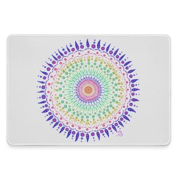 Mandala Energie - Mousepad groß für Gamer - Grau - Vorne