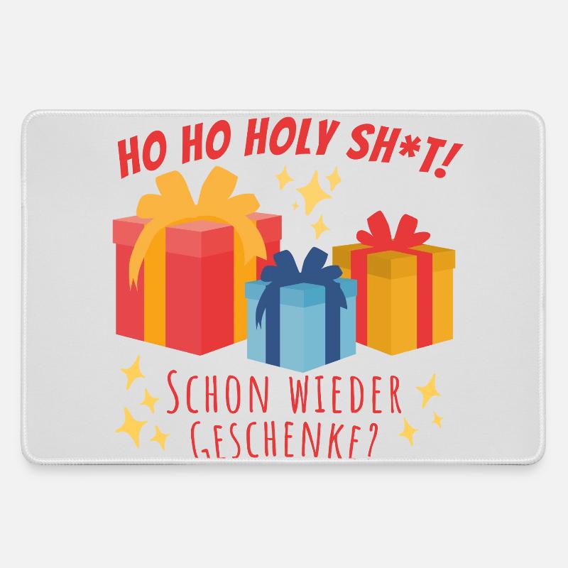 Gift shock! - Large Gaming Mouse Mat - grey