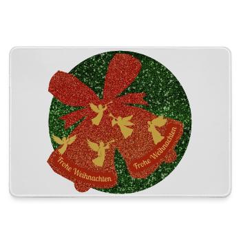 Joyeux Noël Noël Cloche Ange Volant - Grand tapis de souris gamer - bruyère - Devant