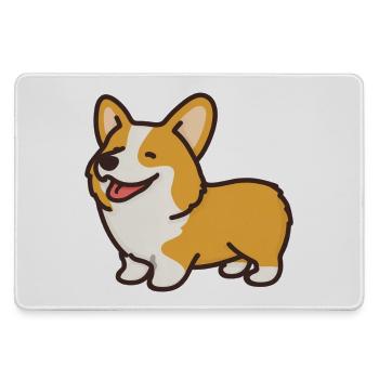corgi - Grand tapis de souris gamer - bruyère - Devant