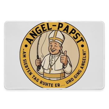L’Ange Pape - Motif amusant pour les pêcheurs - Grand tapis de souris gamer - bruyère - Devant