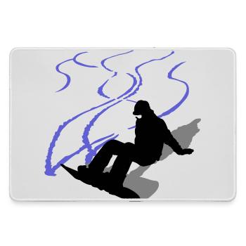 Planche à neige - Grand tapis de souris gamer - bruyère - Devant