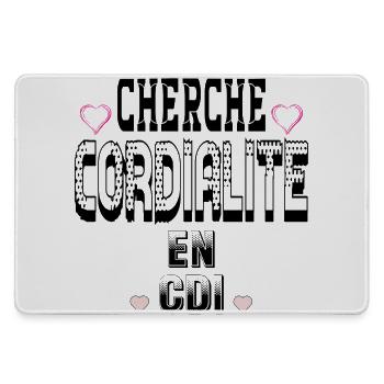 Cherche Cordialité en CDI - Grand tapis de souris gamer - bruyère - Devant