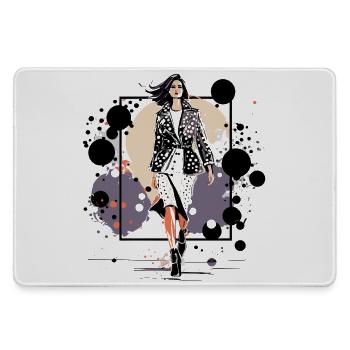 Nachtleder-Icon - Mousepad groß für Gamer - Grau - Vorne