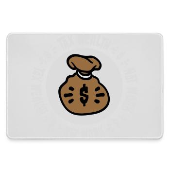 Tax Wealth Not Work Progressive Politics Economy - Large Gaming Mouse Mat - grey - Front