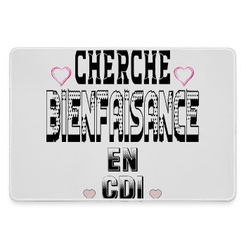 Cherche Bienfaisance en CDI - Grand tapis de souris gamer - bruyère - Devant