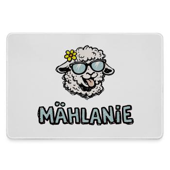 Mählanie Funny Sheep Doodle Name Melanie - Large Gaming Mouse Mat - grey - Front