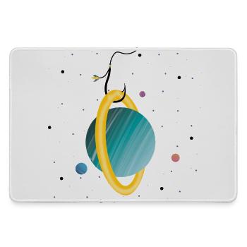 Planète accrochée (2/3) - Grand tapis de souris gamer - bruyère - Devant