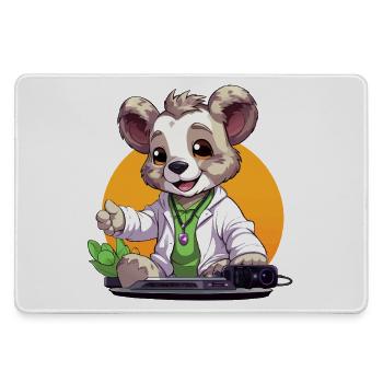 Tech-Koala Creator in retro look - Large Gaming Mouse Mat - grey - Front