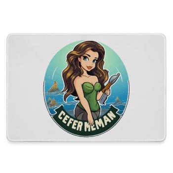 Motif de l’insigne d’héroïne de mer - Grand tapis de souris gamer - bruyère - Devant