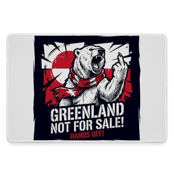 Groenland Interdit à vendre - Mains Libres - Polar Bear - Grand tapis de souris gamer - bruyère - Devant