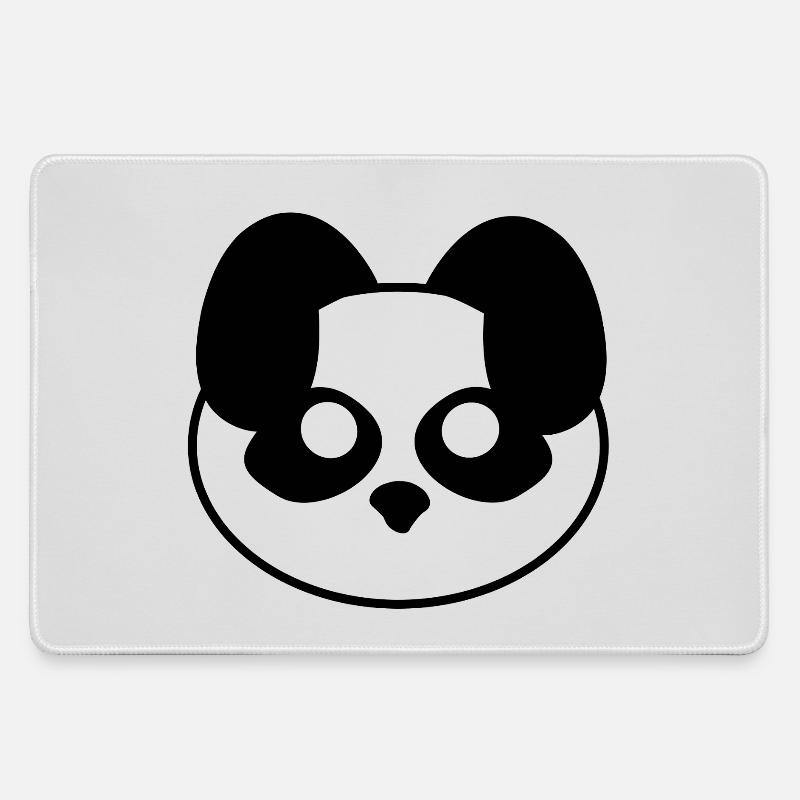 Plush: Pandy (Head) - Large Gaming Mouse Mat - grey