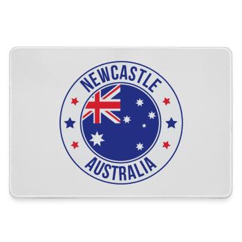 Newcastle Australien Abzeichen-Emblem - Mousepad groß für Gamer - Grau - Vorne