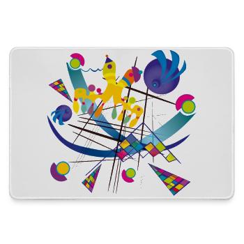 Art portable - Symphonie visuelle - Grand tapis de souris gamer - bruyère - Devant