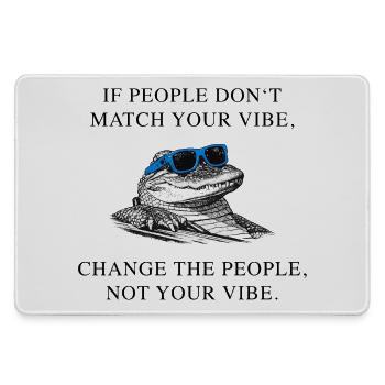 do_not_change_your_viYoube_krokodil_aligator_stark - Large Gaming Mouse Mat - grey - Front
