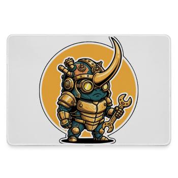 Scarabée Rhinocéros Steampunk Ingénieur Clé - Grand tapis de souris gamer - bruyère - Devant