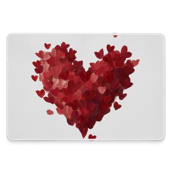 Heart of Brush Hearts - Large Gaming Mouse Mat - grey - Front