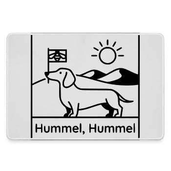 dackel hummel hummel - Mousepad groß für Gamer - Grau - Vorne