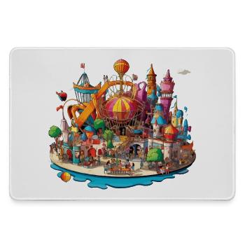 Île de loisirs colorée - Grand tapis de souris gamer - bruyère - Devant