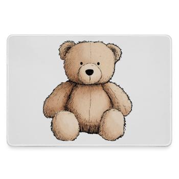 ours en peluche, nounours, animal en peluche - Grand tapis de souris gamer - bruyère - Devant
