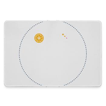 Citrus Orbit Print - Grand tapis de souris gamer - bruyère - Devant
