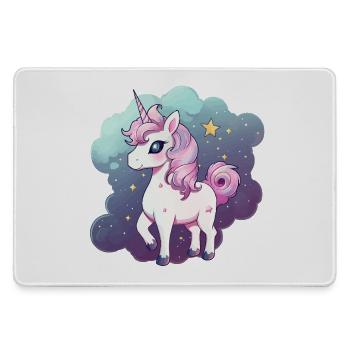 Pastell Unicorn - Mousepad groß für Gamer - Grau - Vorne