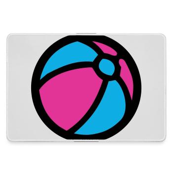 Wasserball Strand Sommer Icon - Mousepad groß für Gamer - Grau - Vorne