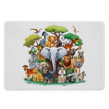 Collège des animaux de la forêt - Grand tapis de souris gamer - bruyère - Devant