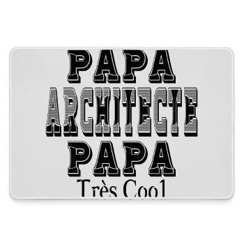 Papa Architecte Papa Très Cool - Grand tapis de souris gamer - bruyère - Devant