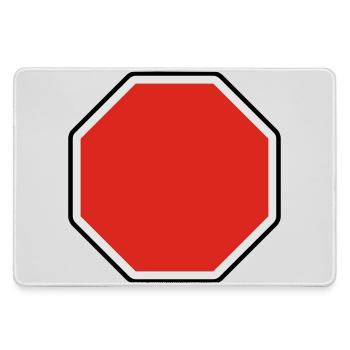 verkehrsschild - für eigenen text - Grand tapis de souris gamer - bruyère - Devant