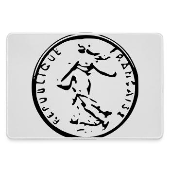 Lassen Franc - Mousepad groß für Gamer - Grau - Vorne