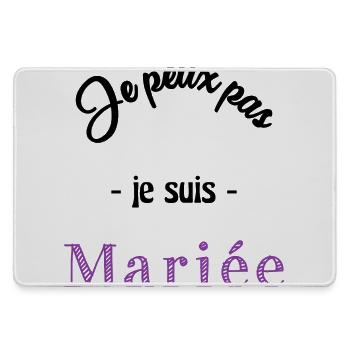 MARIEE. FUTURE MARIEE - Grand tapis de souris gamer - bruyère - Devant