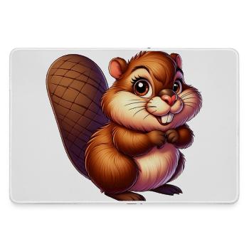 Bieber - Mousepad groß für Gamer - Grau - Vorne