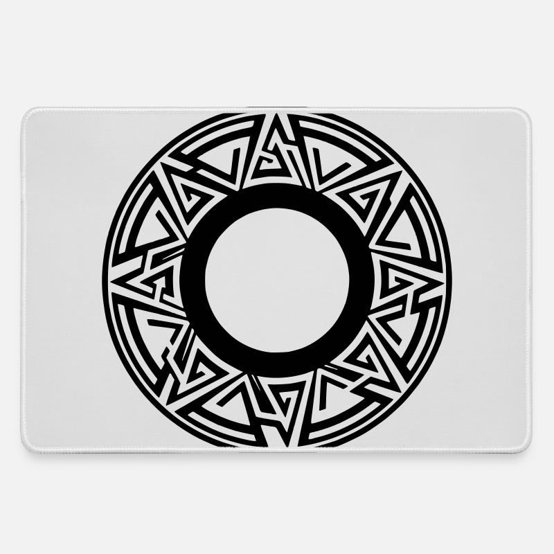 Modern Circle - Large Gaming Mouse Mat - grey
