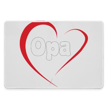Grandpa Heart Love Design - Grand tapis de souris gamer - bruyère - Devant