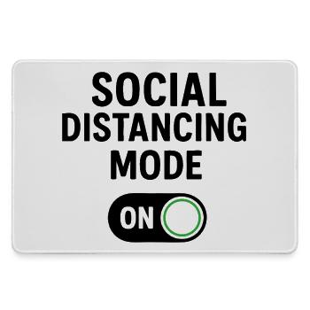 Mode de distanciation sociale activé - Grand tapis de souris gamer - bruyère - Devant